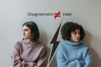 Just because I disagree with you it does not mean I hate you