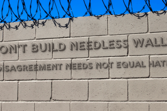Just because someone disagrees with you, it doesn't mean they are a hater. Resist building a wall of suspicion where none is needed.