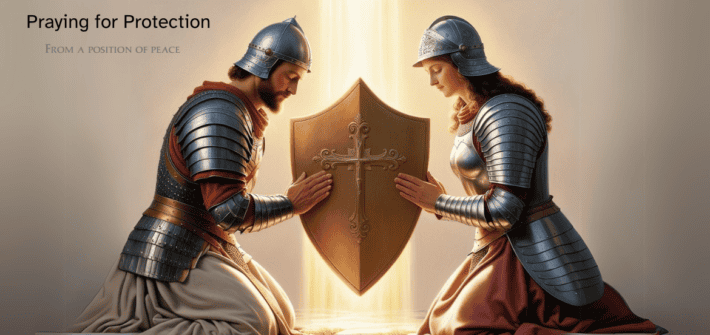 As Christians, we ask for God's protection from a posture of peace and not from fear or intimidation.