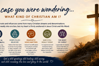 Simple text graphic summarizing what are the tenets of Kath Walden's faith