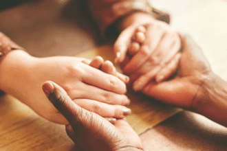 It is gut wrenching to watch a loved one process grief but we must resist using platitudes and exhortations - the best way to help is to simply be with them.